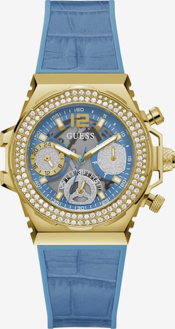 Orologio analogico ' FUSION ' di GUESS in blu: frontale