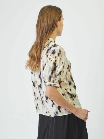 Chemisier ' Elisa ' co'couture en blanc