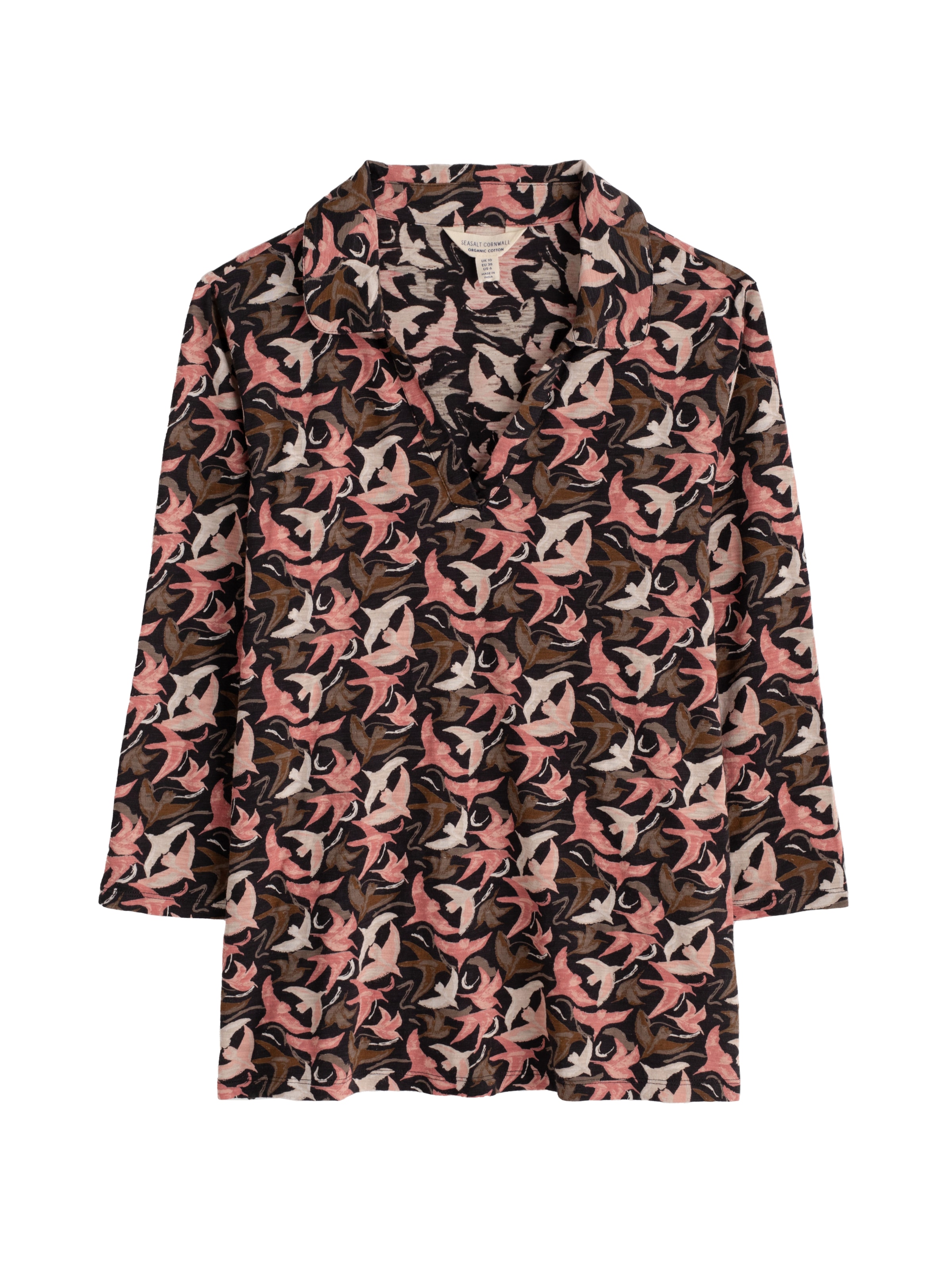 Chemisier 'Wavecrest' Seasalt Cornwall en rose : devant