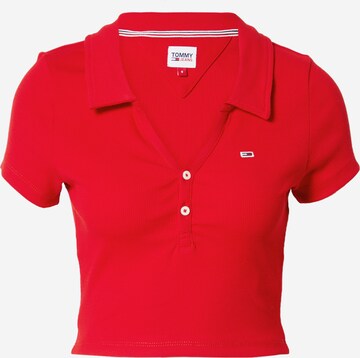 Tommy Jeans Shirt in Rood: voorkant