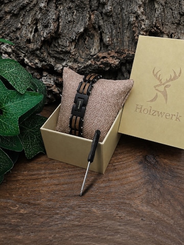 Bracelet 'HINTERSEE' Holzwerk en marron