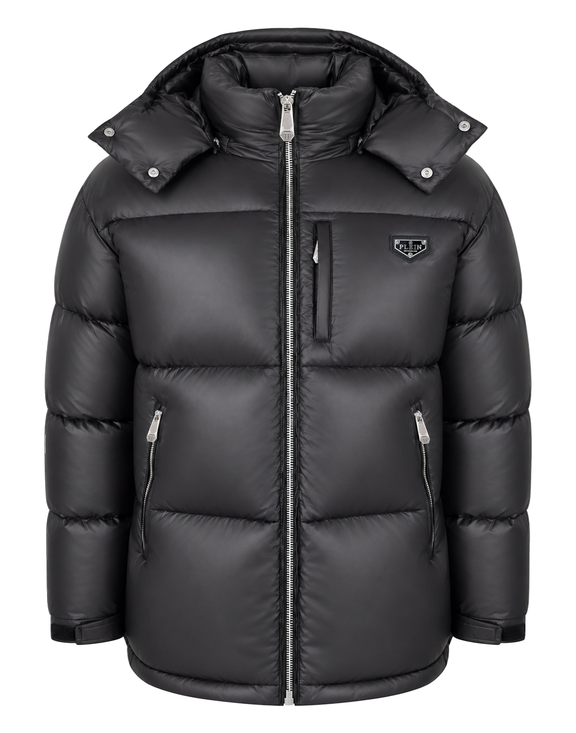 Philipp Plein Jacke in Schwarz: Vorderseite