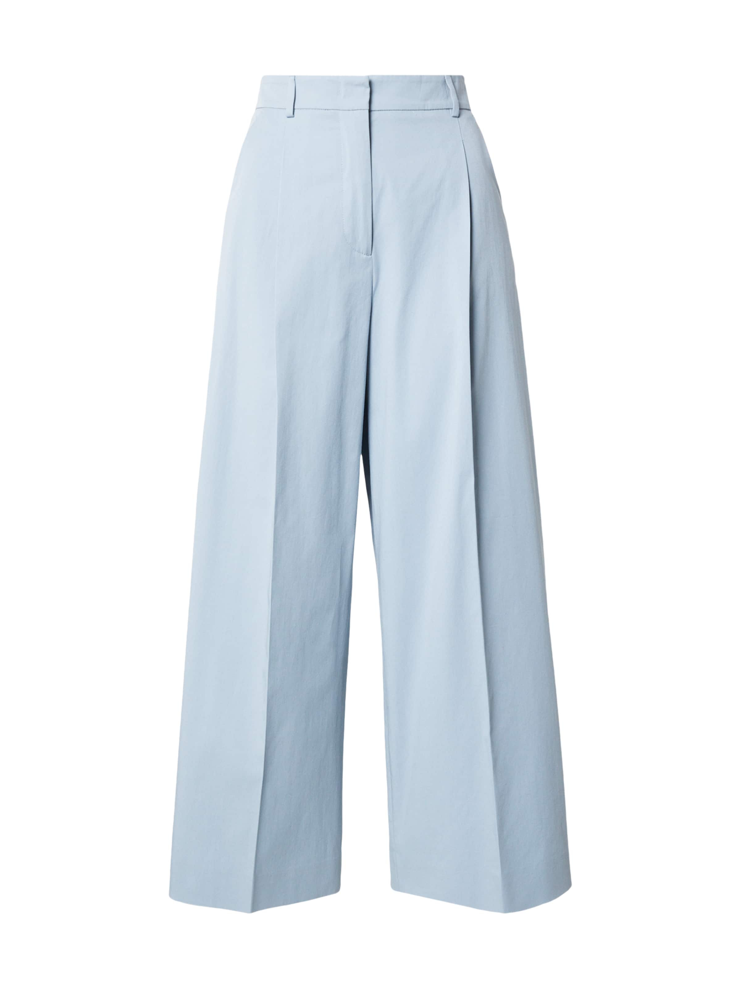 Weekend Max Mara Wide leg Pleated Pants 'BELLICO' in Blue: front
