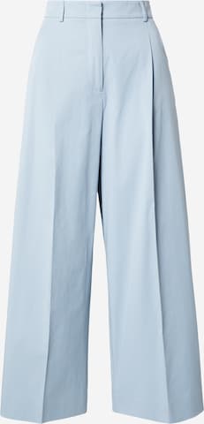 mėlyna Weekend Max Mara Plačios klešnės Kelnės su kantu 'BELLICO': priekis