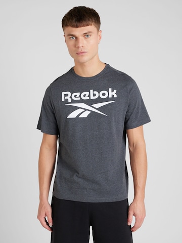 Reebok Λειτουργικό μπλουζάκι 'IDENTITY' σε γκρι: μπροστά