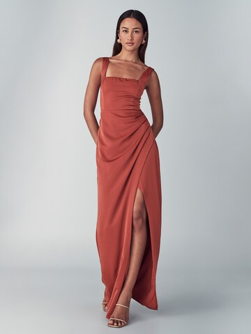 Robe de soirée 'Detroit' Willa en orange : devant