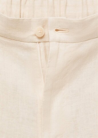 MANGO MAN Regular Pleated Pants 'Salerno' in Beige