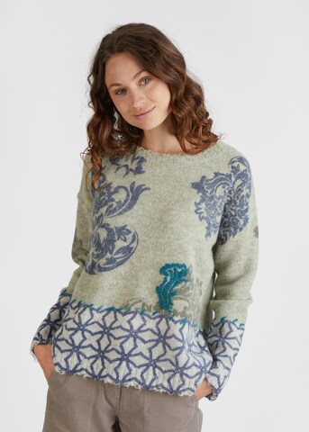 eve in paradise Sweater 'Bibiane' in Green: front