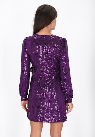 faina Cocktailjurk in Lila