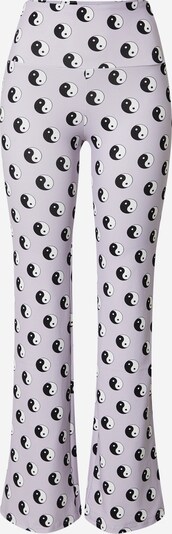 ABOUT YOU x Sofia Tsakiridou Pyjamahose 'Milla' in helllila / schwarz / weiß, Produktansicht