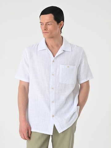 Antioch Regular fit Overhemd in Wit: voorkant