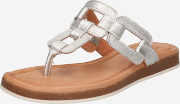 Apple of Eden T-Bar Sandals 'Hope' in Silver: front