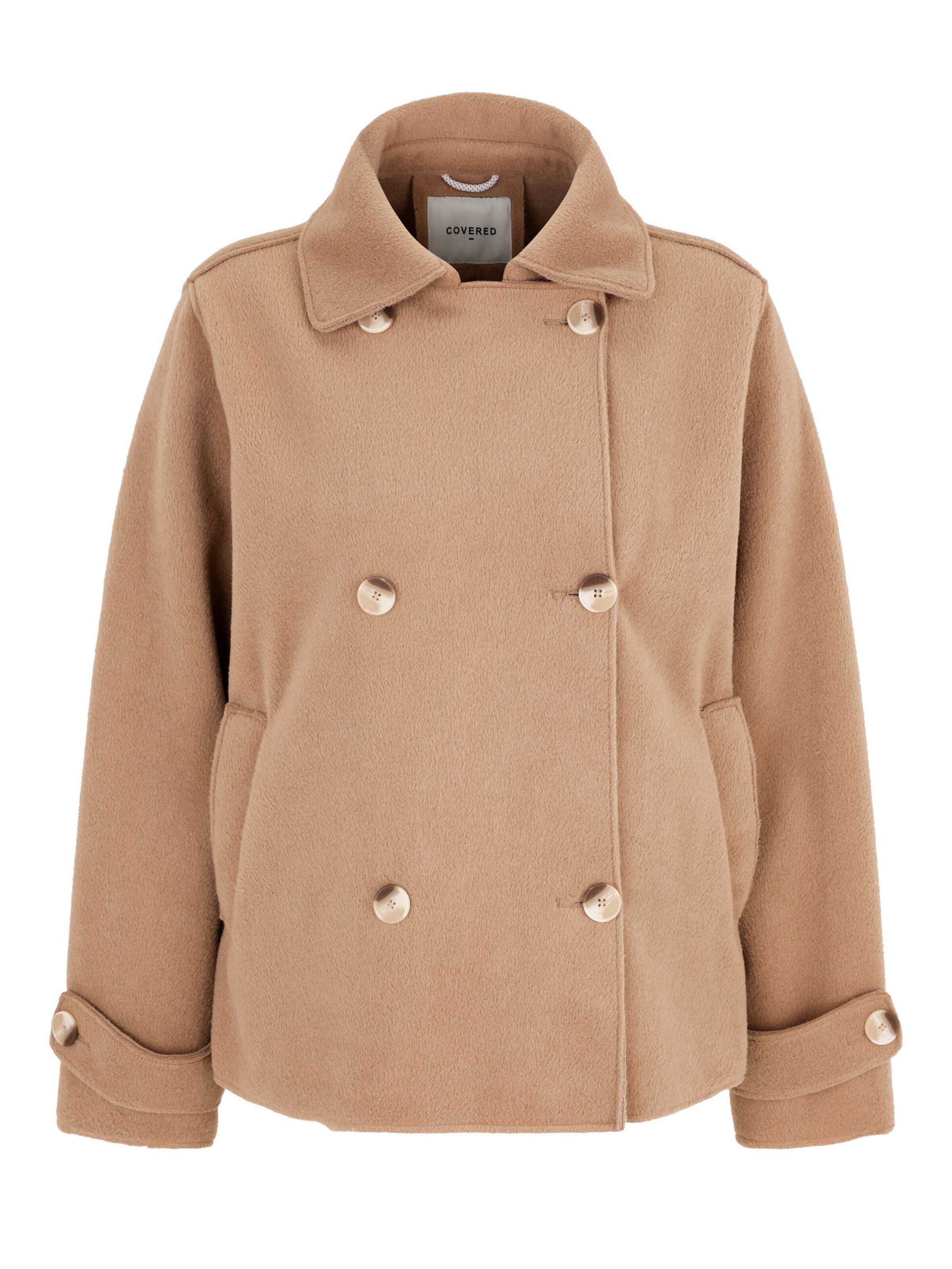 Covered Between-Season Jacket 'WISAL' in Beige: front
