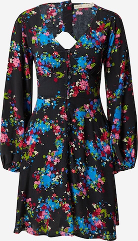 Robe-chemise 'Ditsy' Oasis en noir : devant