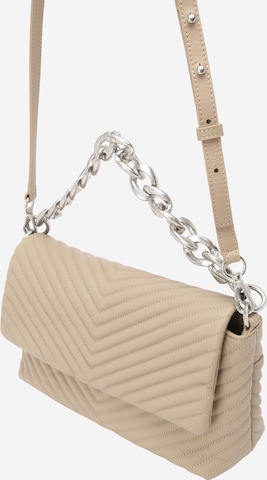 Les Visionnaires - Bolso de hombro en beige: frente