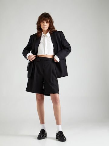 Banana Republic Wide Leg Shorts in Schwarz