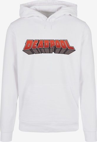 ABSOLUTE CULT Sweatshirt 'Deadpool' in Wit: voorkant