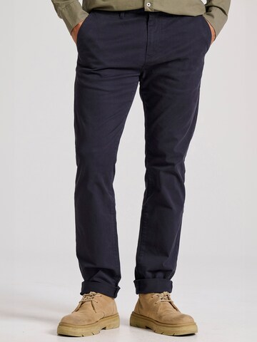regular Pantaloni chino di Funky Buddha in blu: frontale