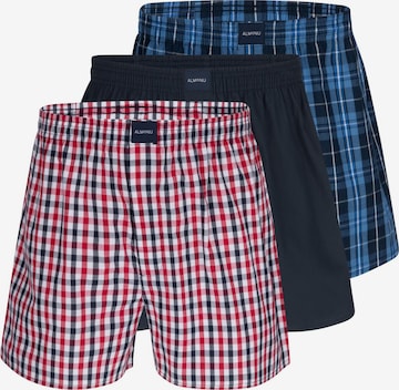 Almonu Boxershorts 'Web' in Blau: Vorderseite