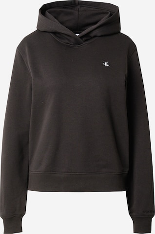 Sweat-shirt Calvin Klein Jeans en noir : devant