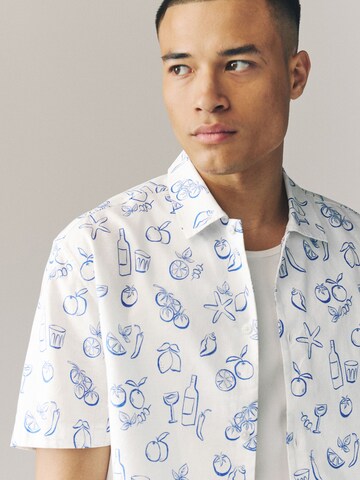 Next Regular fit Button Up Shirt in White