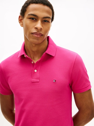 T-Shirt 'CORE 1985 SLIM POLO' TOMMY HILFIGER en rose