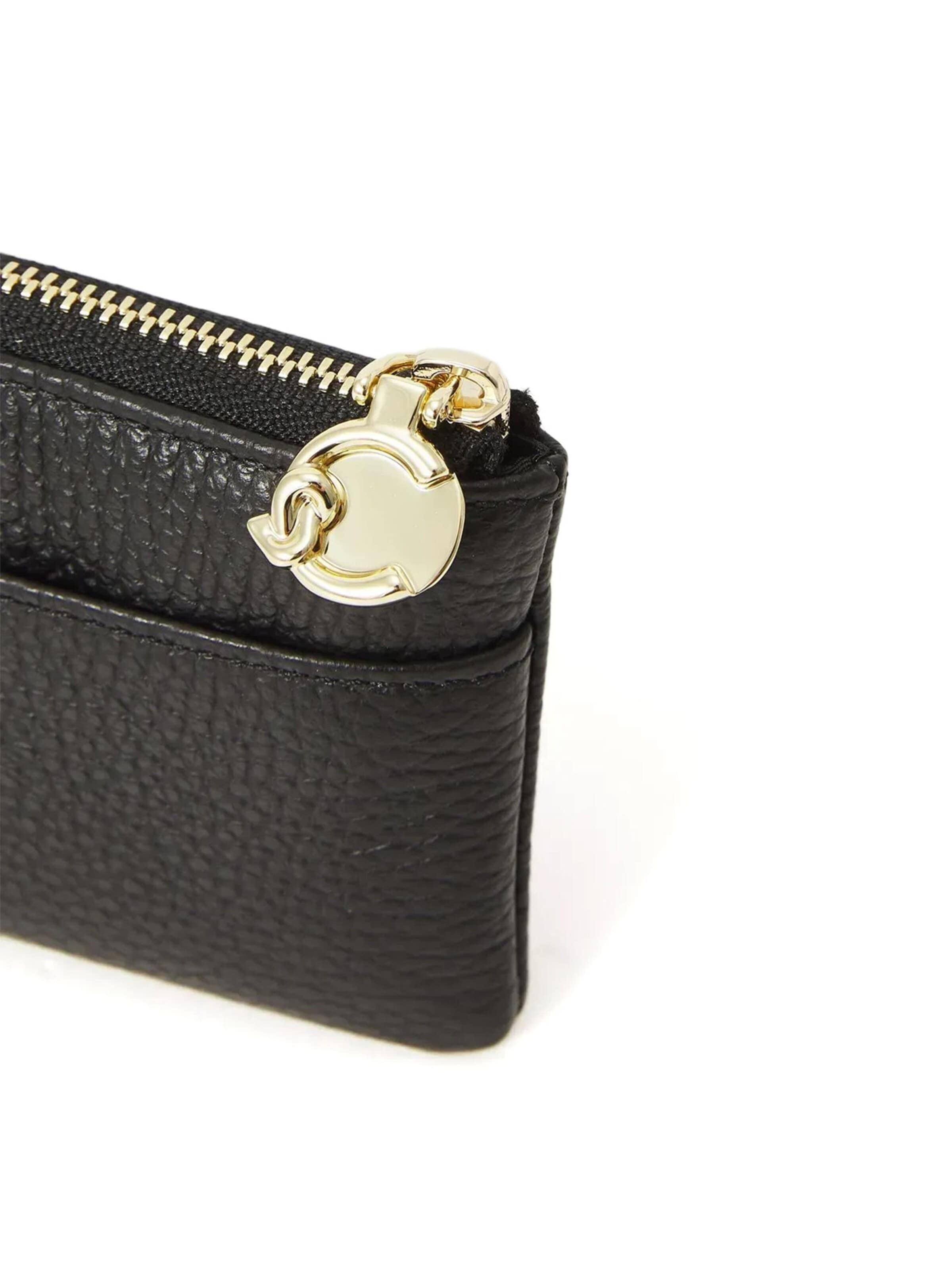 Borsa a mano 'Coccinelle C-Me Softy Coin Purse Grained Leather' di Coccinelle in nero