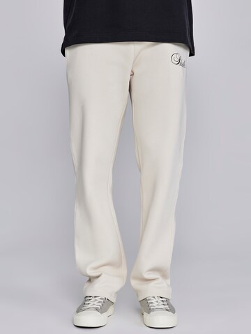 Loosefit Pantalon SikSilk en beige : devant