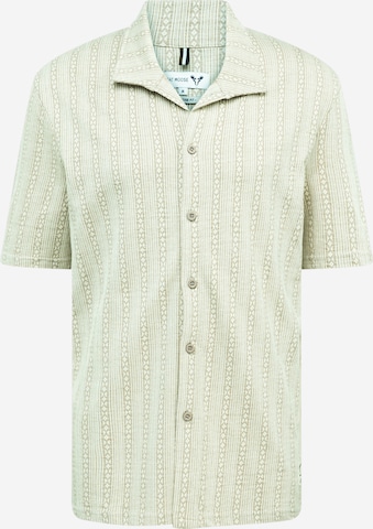 Fat Moose Regular fit Button Up Shirt 'Hazy' in Green: front