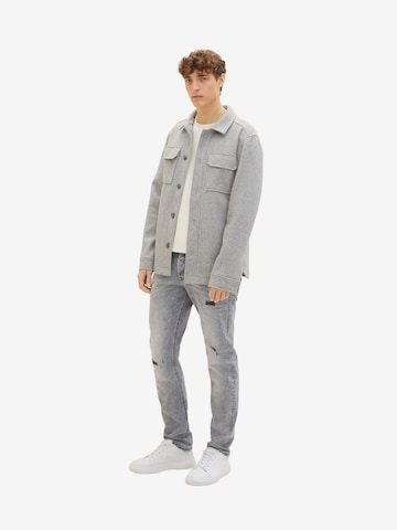 Coupe slim Jean 'PIERS' TOM TAILOR DENIM en gris