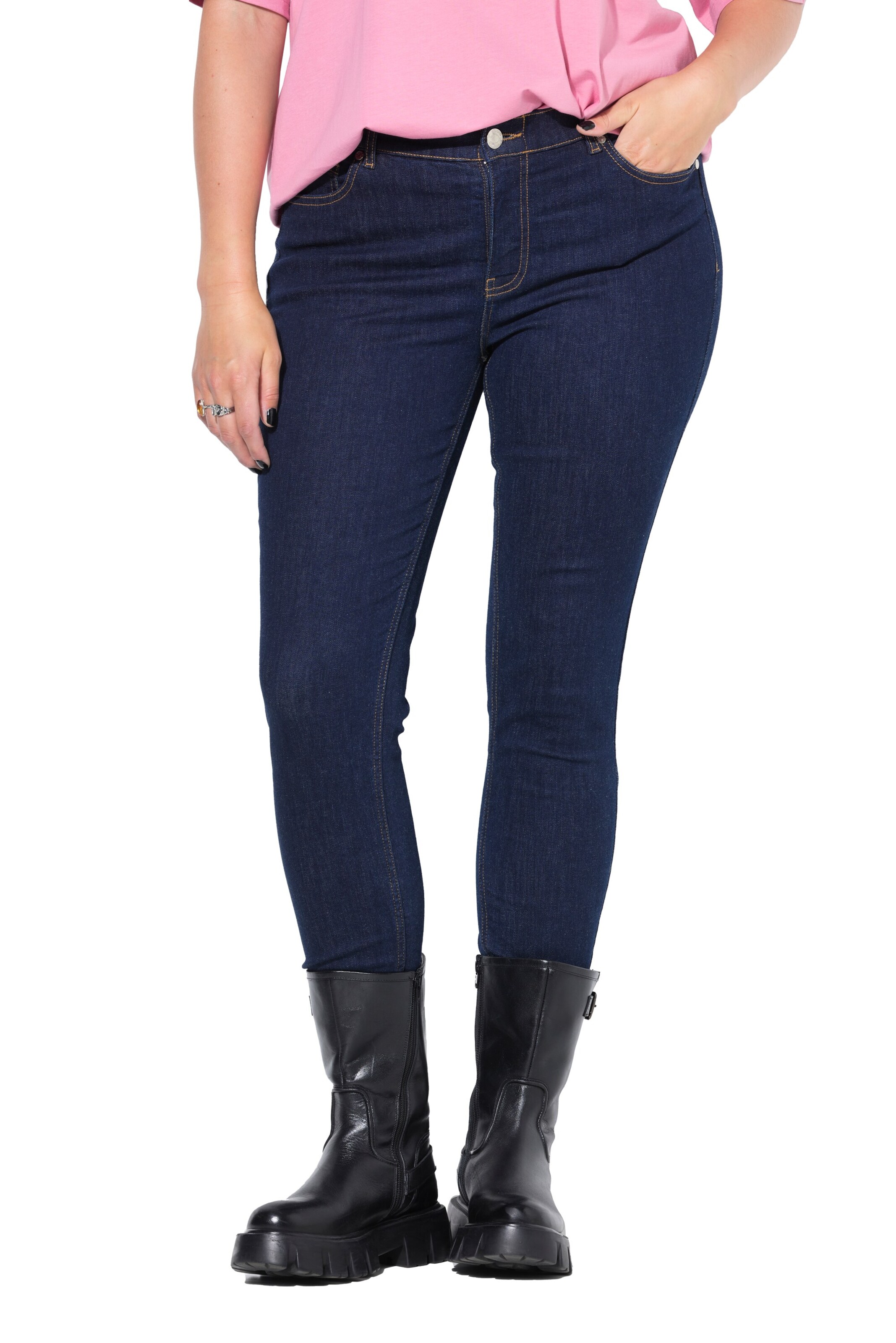 Studio Untold Skinny Jeans in Blauw: voorkant