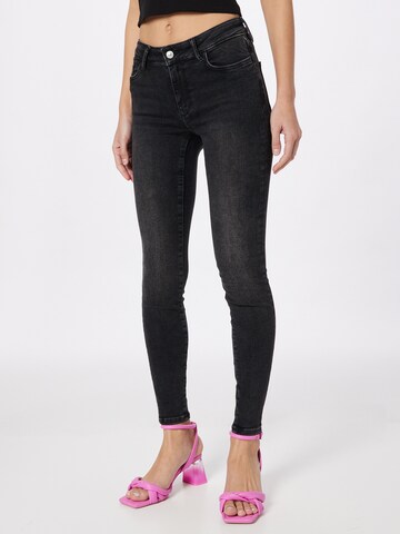 AllSaints Skinny Jeans 'MILLER' in Zwart: voorkant