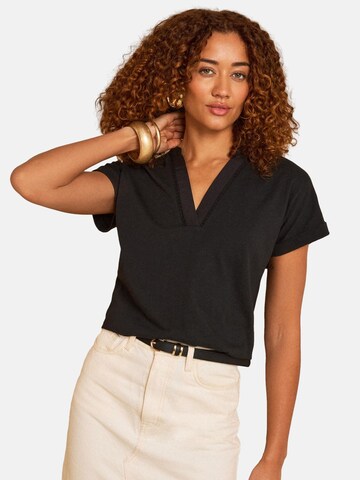 love & roses Shirt in Zwart: voorkant