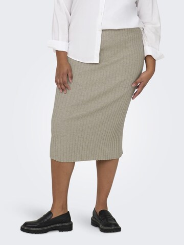 ONLY Carmakoma Skirt in Beige: front