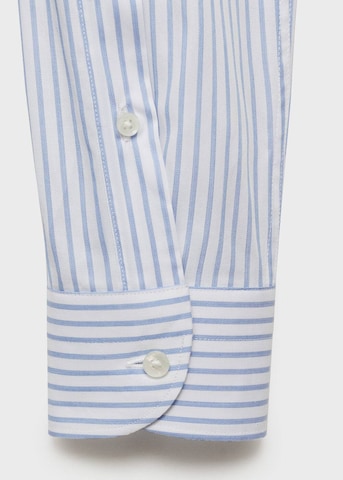 MANGO MAN Slim fit Button Up Shirt 'Pals' in Blue