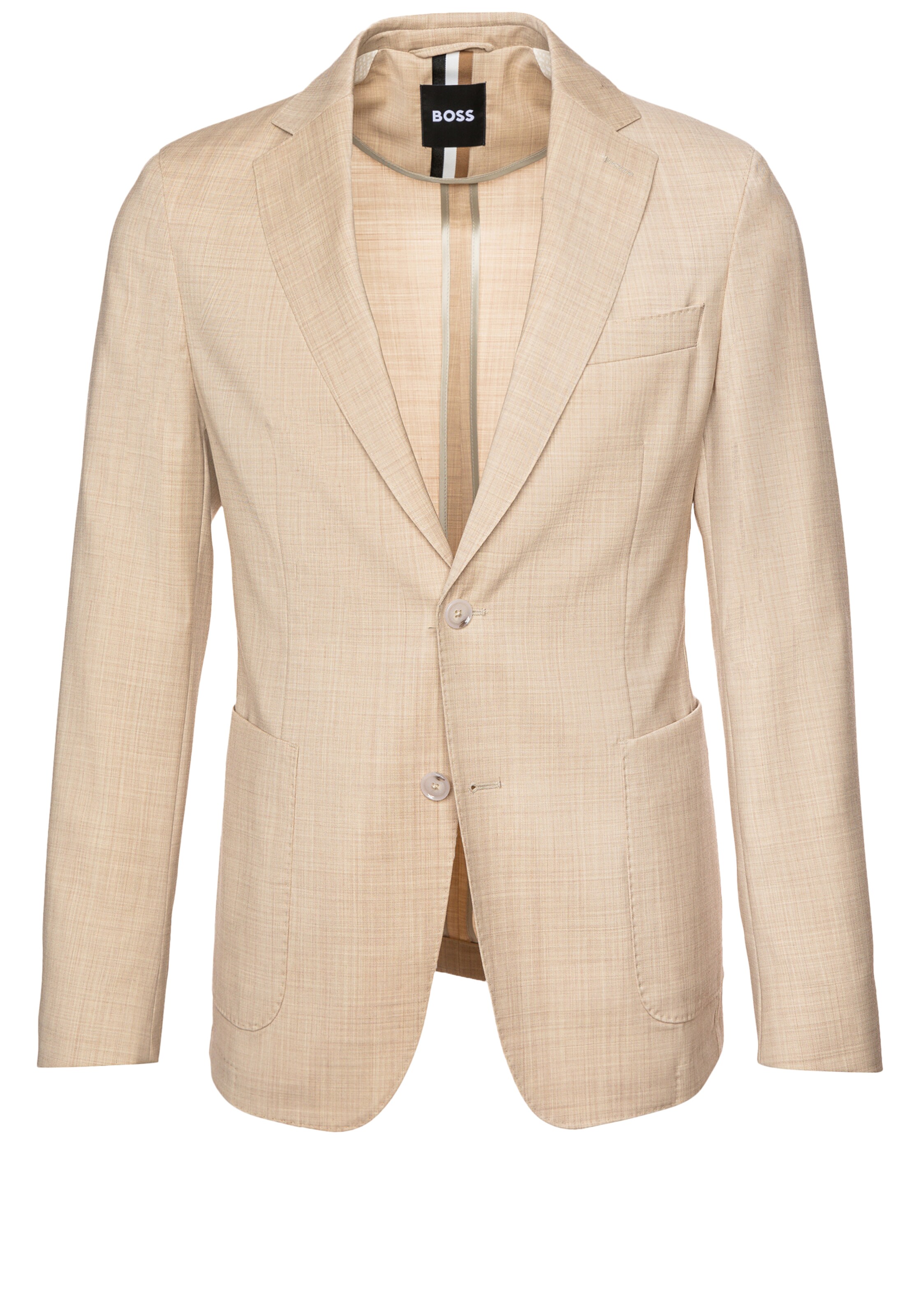 BOSS Regular Fit Sakko 'C-Hanry-233' in Beige: Vorderseite