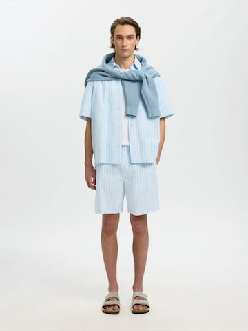 SELECTED Regular Housut 'SLHSTUART' värissä sininen