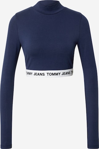 T-shirt Tommy Jeans en bleu : devant