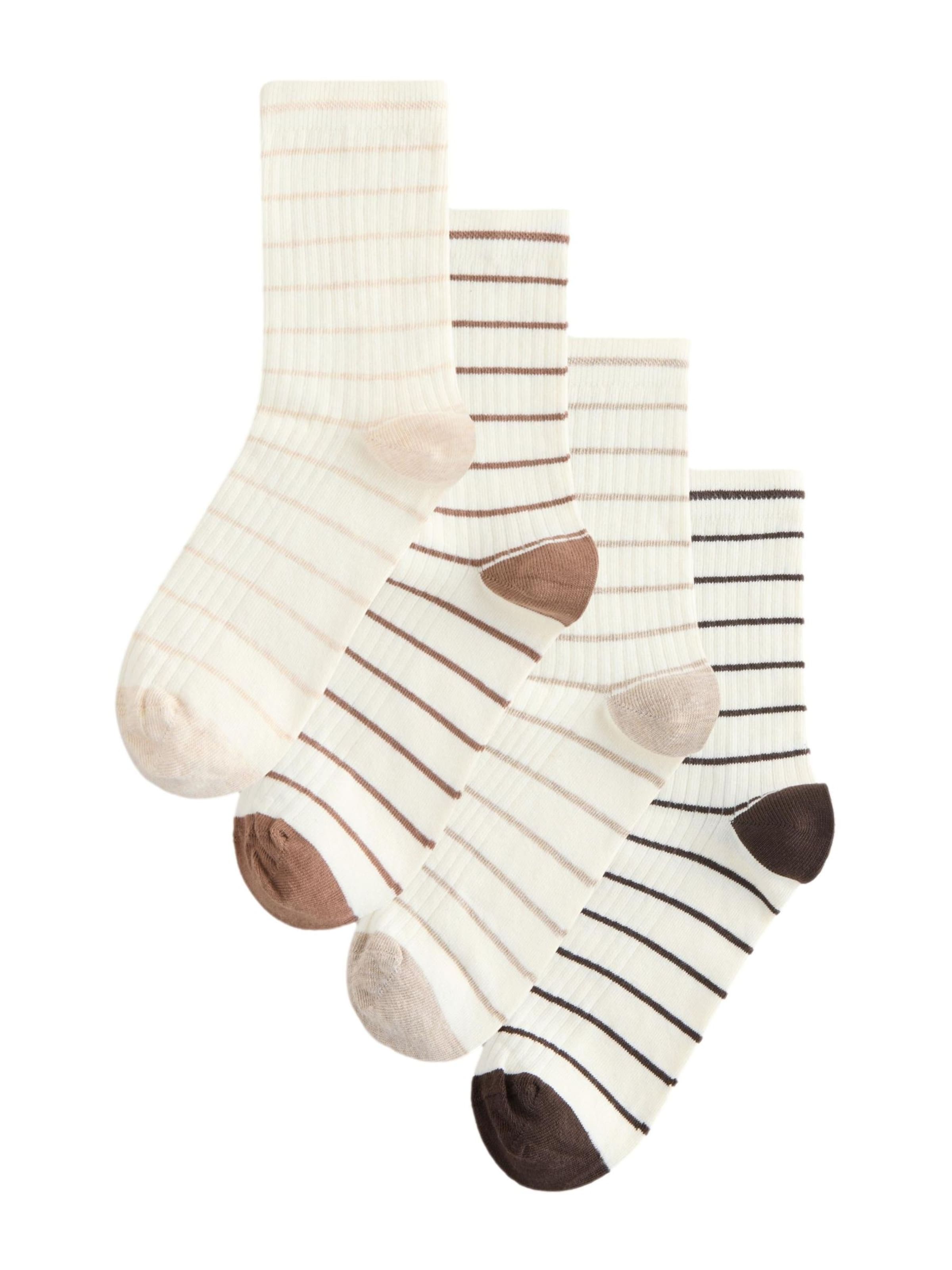 Chaussettes Next en beige : devant