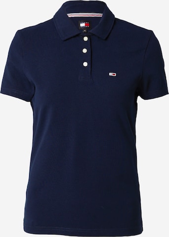 Tommy Jeans Poloshirt 'ESSENTIAL' in Blau: predná strana