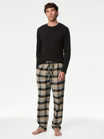 Pyjama long Marks & Spencer en beige : devant
