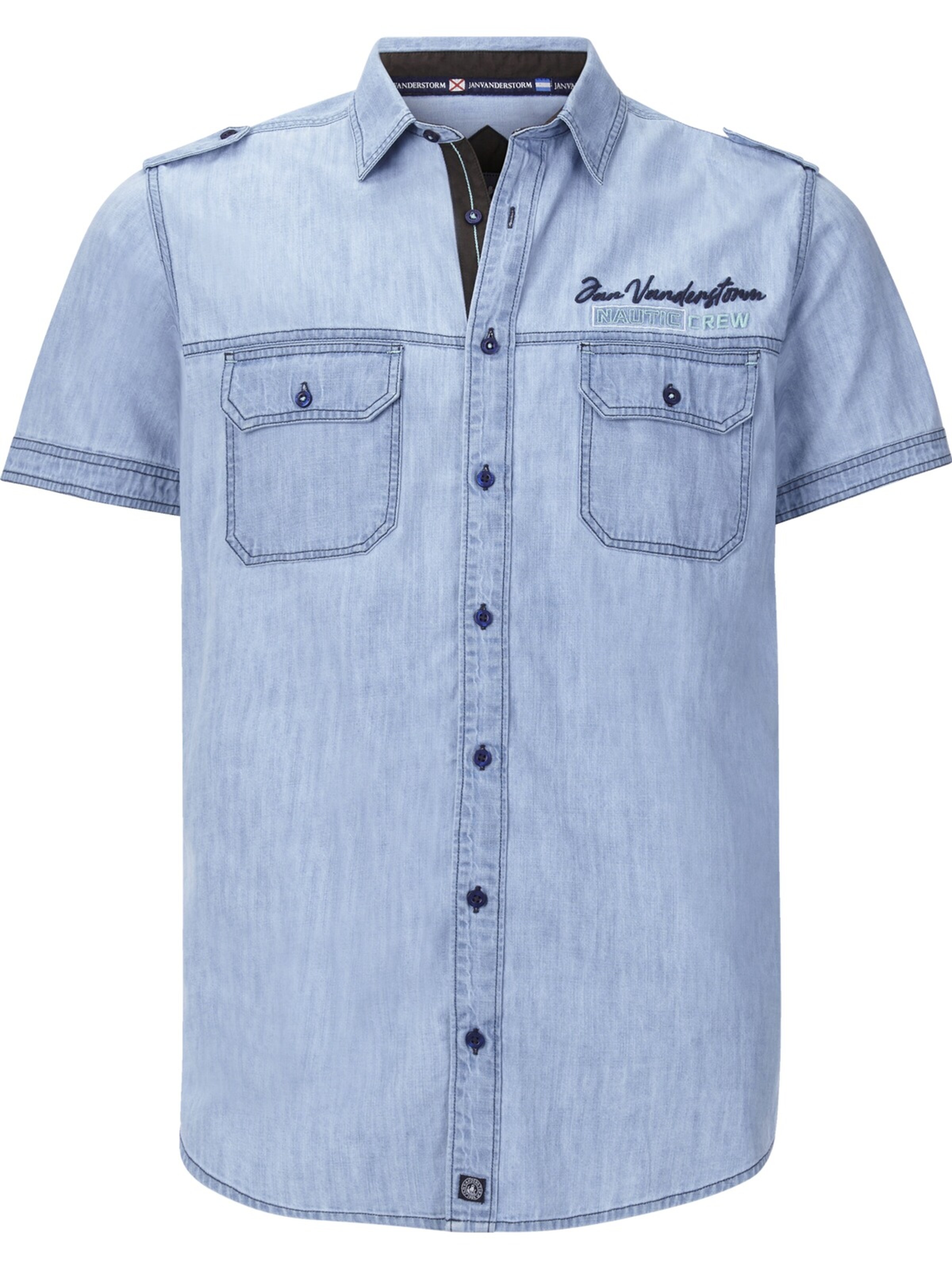 Jan Vanderstorm Comfort Fit Hemd 'Lorensius' in Blau: Vorderseite