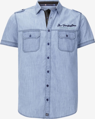 Jan Vanderstorm Chemise 'Lorensius' en bleu denim, Vue avec produit