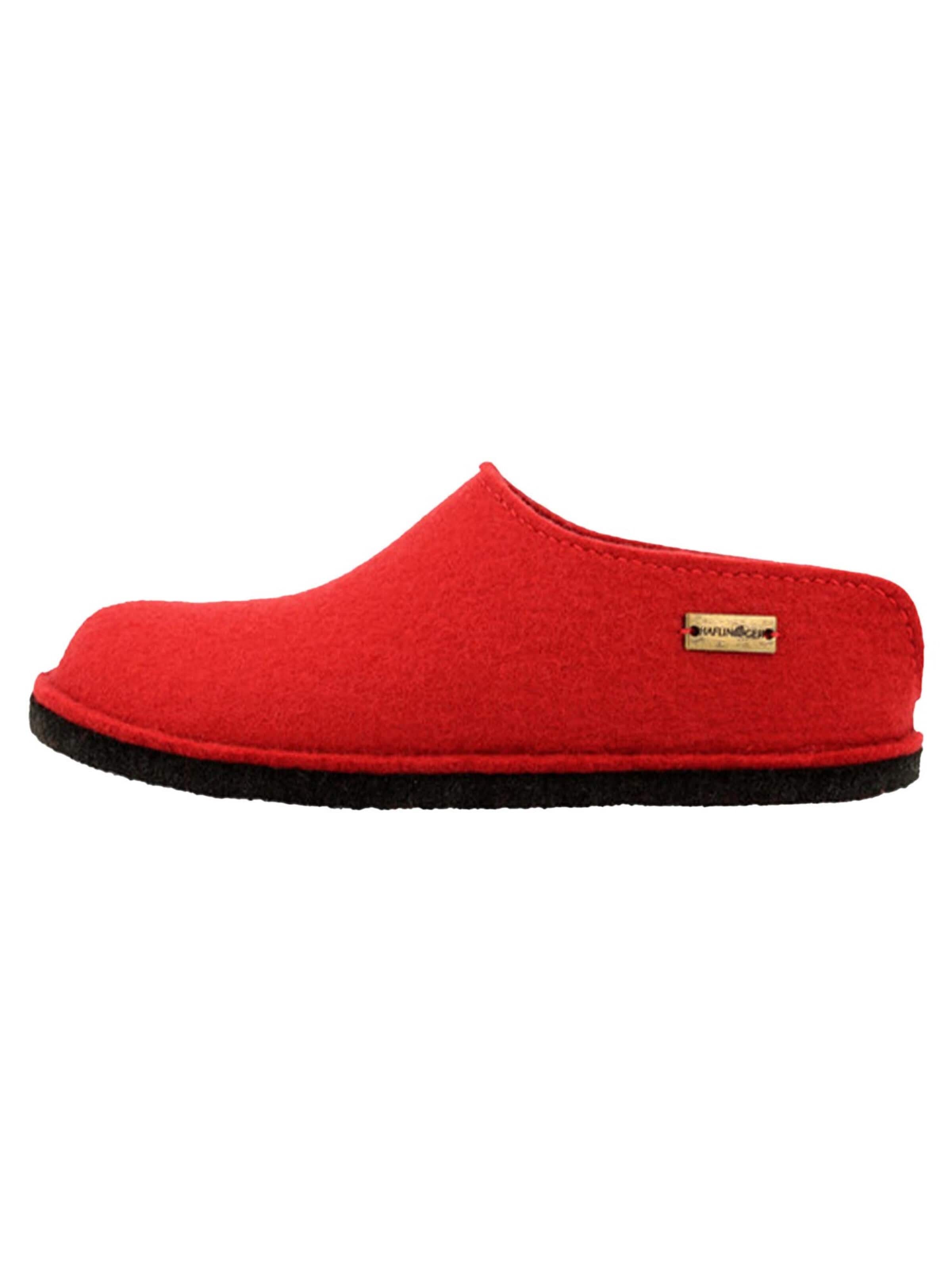 HAFLINGER Slipper 'Flair Smily' in Red: front