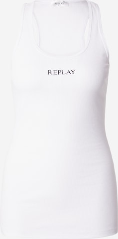 REPLAY - Top en blanco: frente