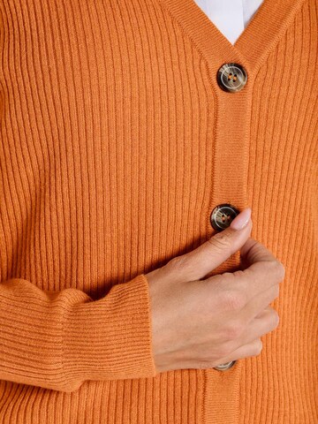 MADELEINE Knit cardigan in Orange