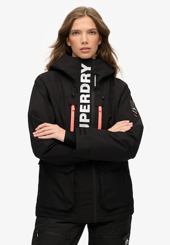 Superdry Functionele jas in Zwart: voorkant