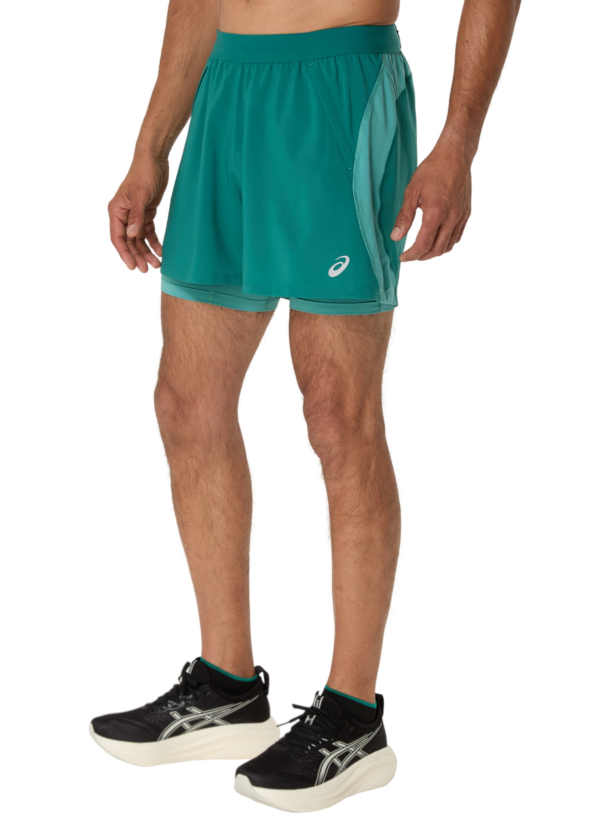 ASICS Regular Sporthose 'Road'‌‌‌‌‌‌ in Grün