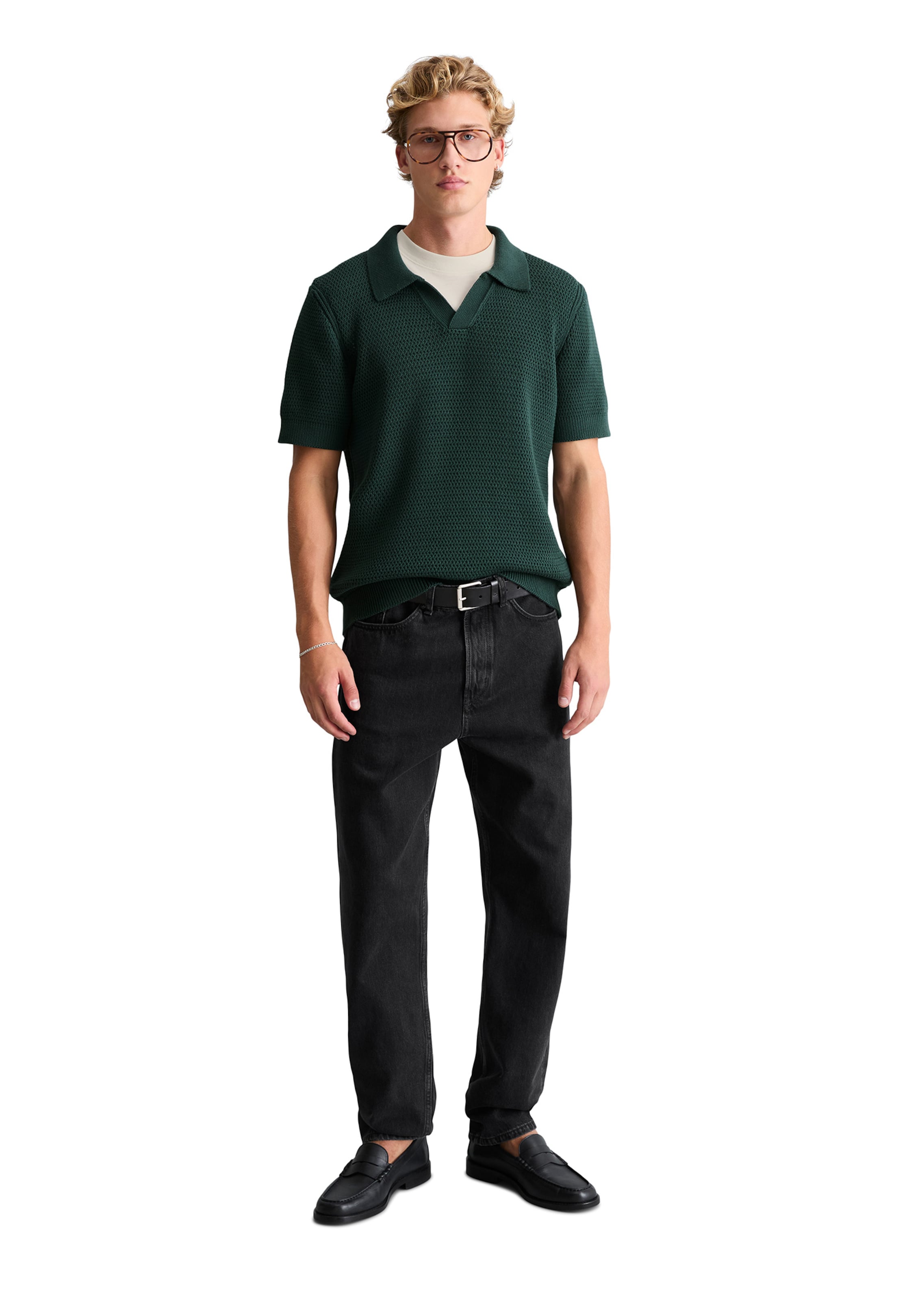 Marc O'Polo DENIM Poloshirt in Grün