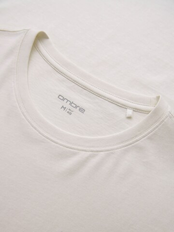 T-Shirt 'OM-TSPT-0258' Ombre en blanc